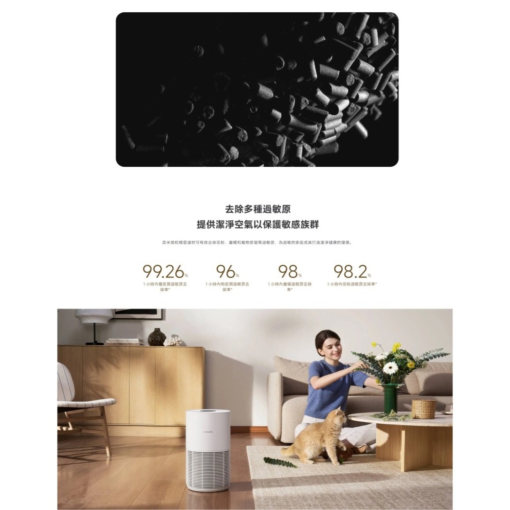 《 Xiaomi 小米 寵物專用除臭殺菌 防驚嚇舒壓 》米家智慧 寵物 空氣清淨機 空氣淨化器 米家App-細節圖4