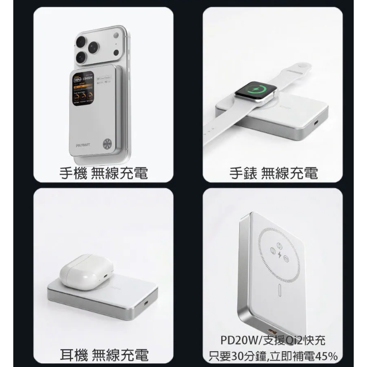 《 POLYBATT 固態防爆 10000mAh 》PB11 AI 智能快充 行動電源 充電寶 行充 多色可選-細節圖8