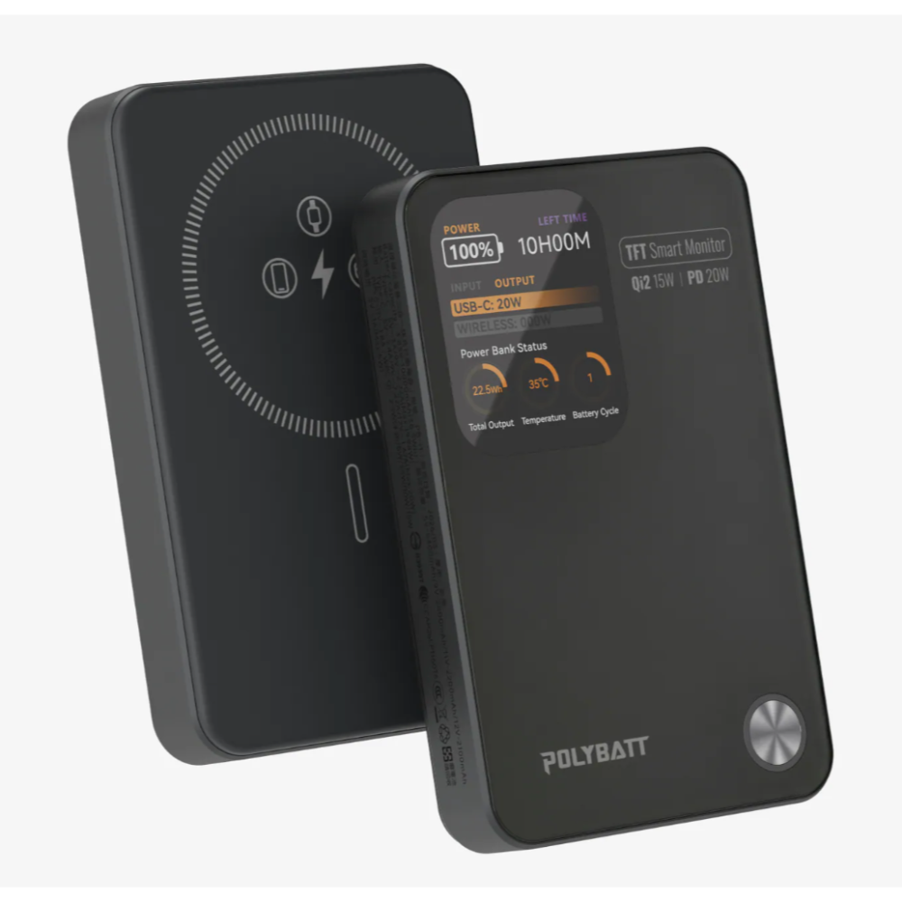 《 POLYBATT 固態防爆 10000mAh 》PB11 AI 智能快充 行動電源 充電寶 行充 多色可選-規格圖1