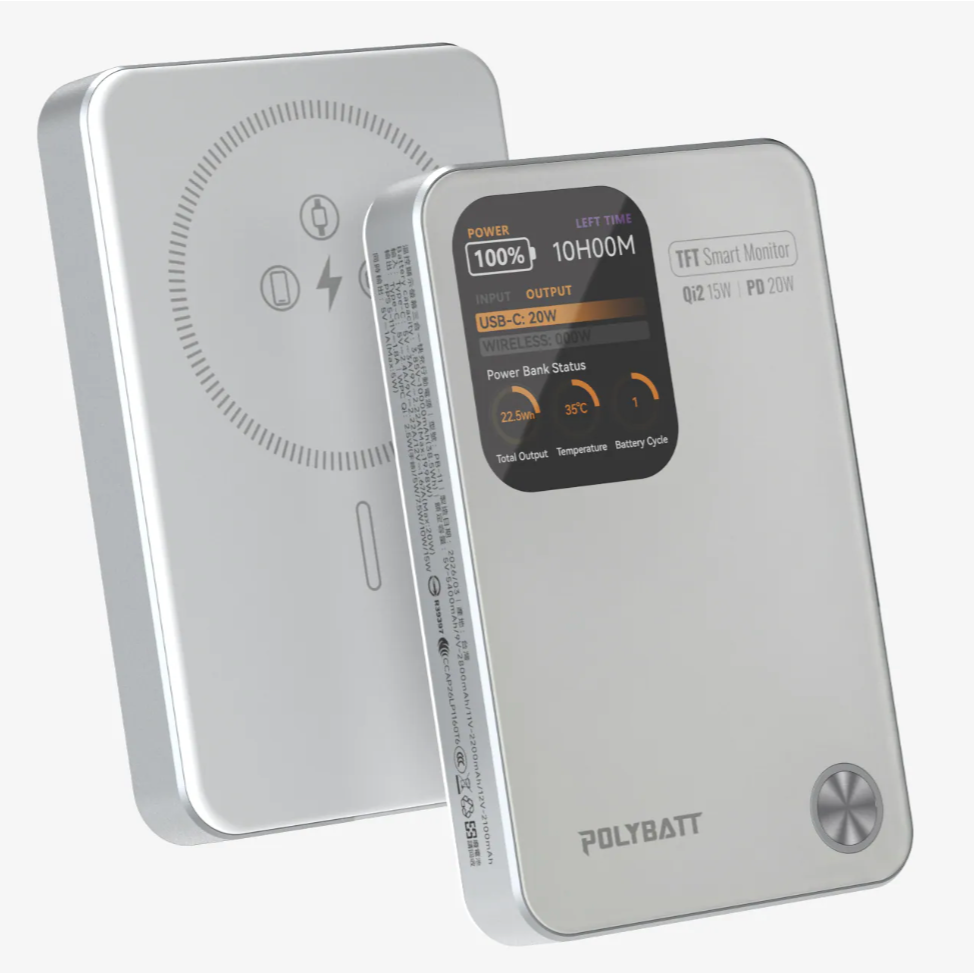 《 POLYBATT 固態防爆 10000mAh 》PB11 AI 智能快充 行動電源 充電寶 行充 多色可選-規格圖2