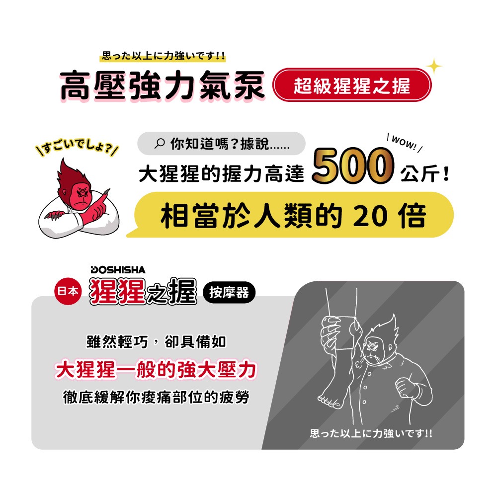 《 日本 Doshisha 原廠貨》超級猩猩之握 SGA-2501 腳底按摩器  按摩器 舒壓 放鬆 出國 旅行 久站-細節圖3
