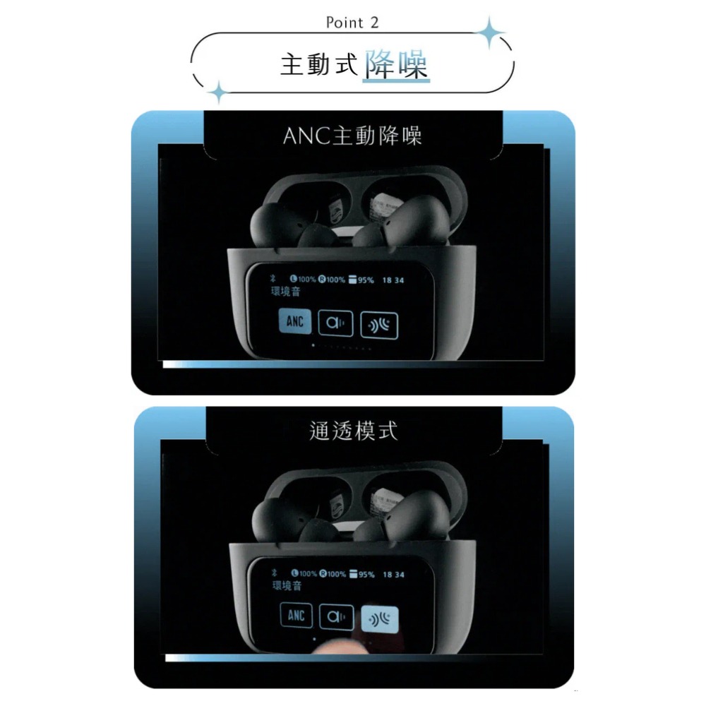 《 PHILIPS 飛利浦 入耳式 》TAT2630 智慧螢幕 真無線 藍牙耳機 IPX4 智慧降噪-細節圖4
