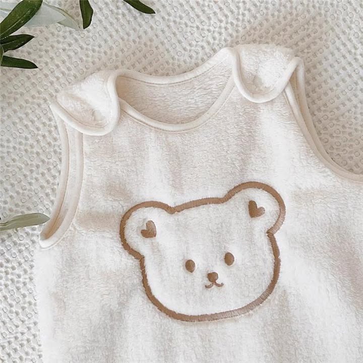 珊瑚絨防踢被*寶寶睡袋加絨*加厚保暖背心*韓版-規格圖1