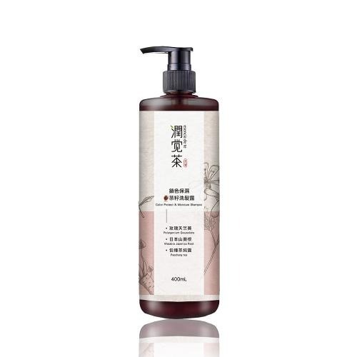 茶寶 《潤覺茶》鎖色保濕茶籽洗髮露 400ml-細節圖2