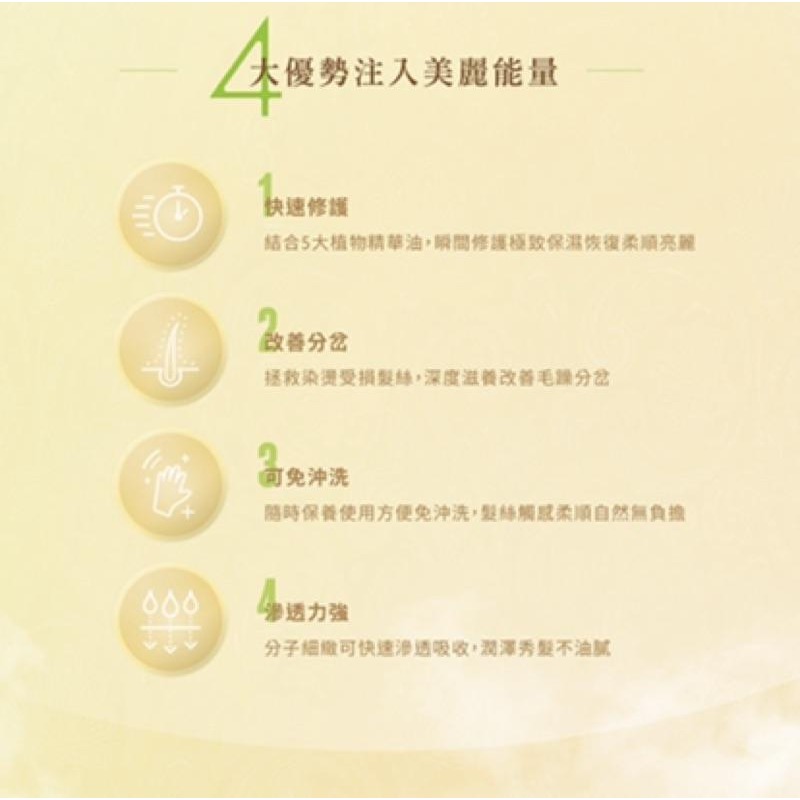 茶寶。金萃瞬澤茶籽護髮素 50ml 免沖洗-細節圖2