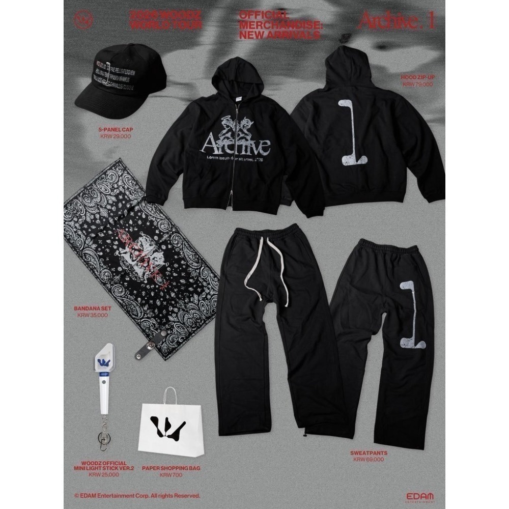 🌲預購+部分現貨🌲WOODZ(曹承衍) 2026 WORLD TOUR Archive.1 OFFICIAL MD-細節圖2