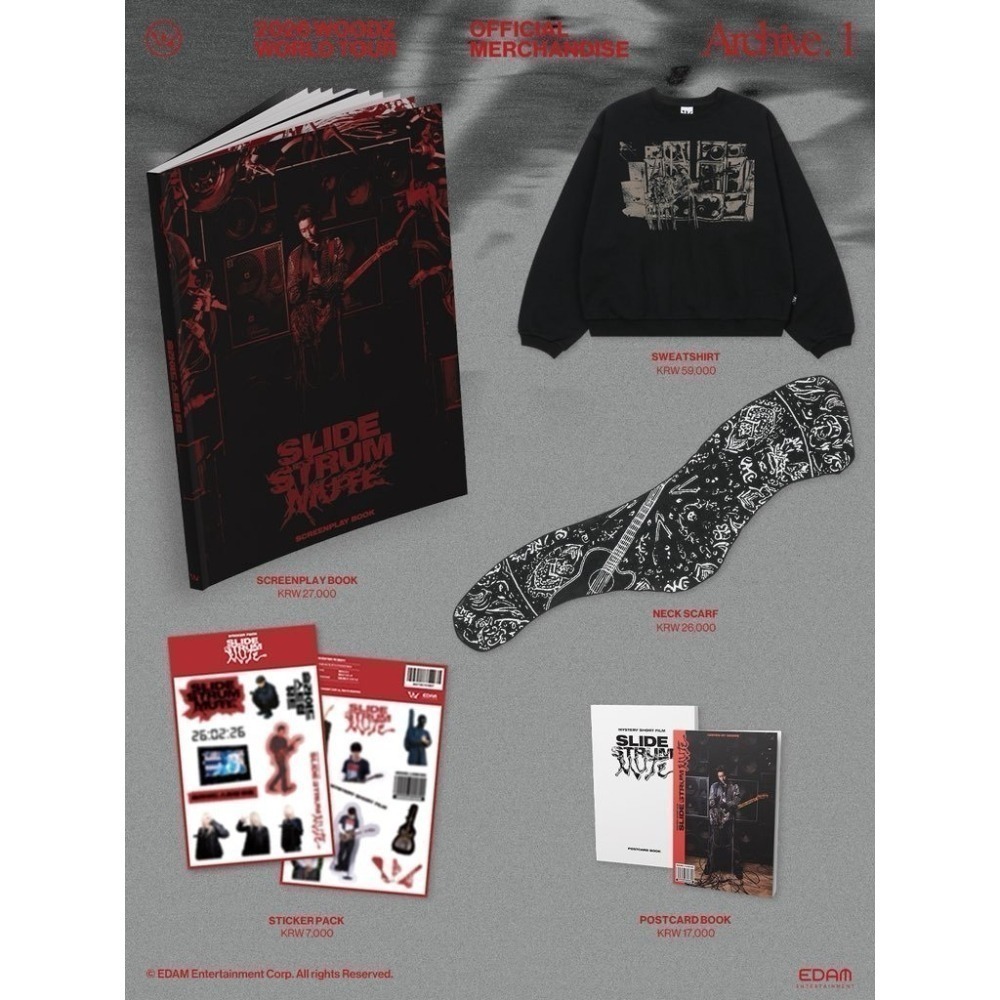 🌲預購+部分現貨🌲WOODZ(曹承衍) 2026 WORLD TOUR Archive.1 OFFICIAL MD-細節圖3