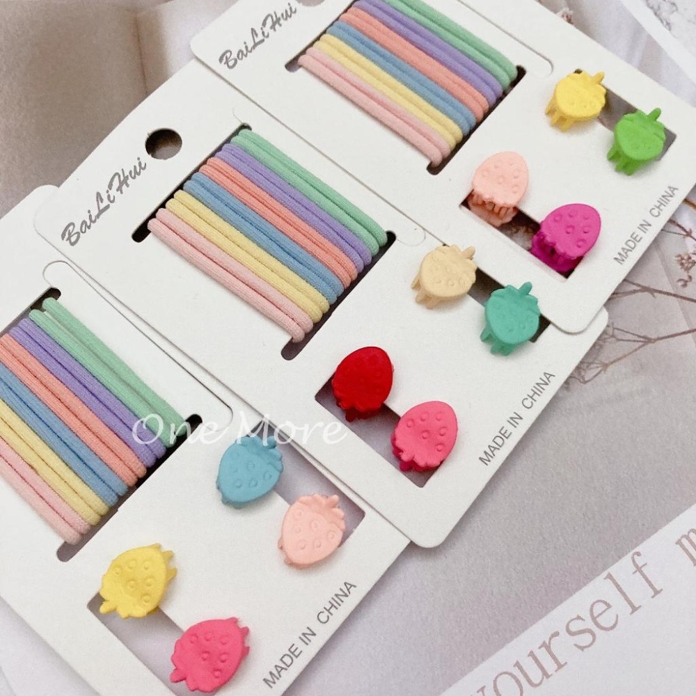 台灣現貨☑️兒童髮圈髮夾套組 髮圈 髮飾 頭飾 快速出貨-細節圖2