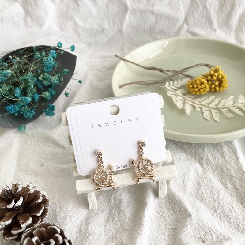 🐮One More🐮台灣現貨☑️S925 精緻 水車 小垂墜 耳環 耳飾 髮飾 頭飾 快速出貨-細節圖2