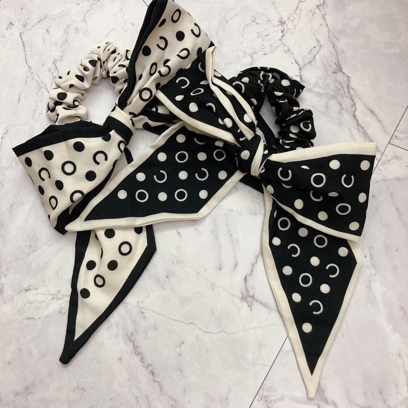 台灣現貨☑️點點大蝴蝶結腸圈 髮圈 髮飾 頭飾-細節圖2