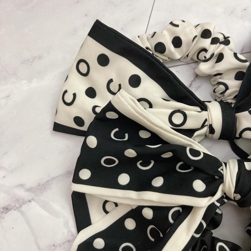 台灣現貨☑️點點大蝴蝶結腸圈 髮圈 髮飾 頭飾-細節圖3
