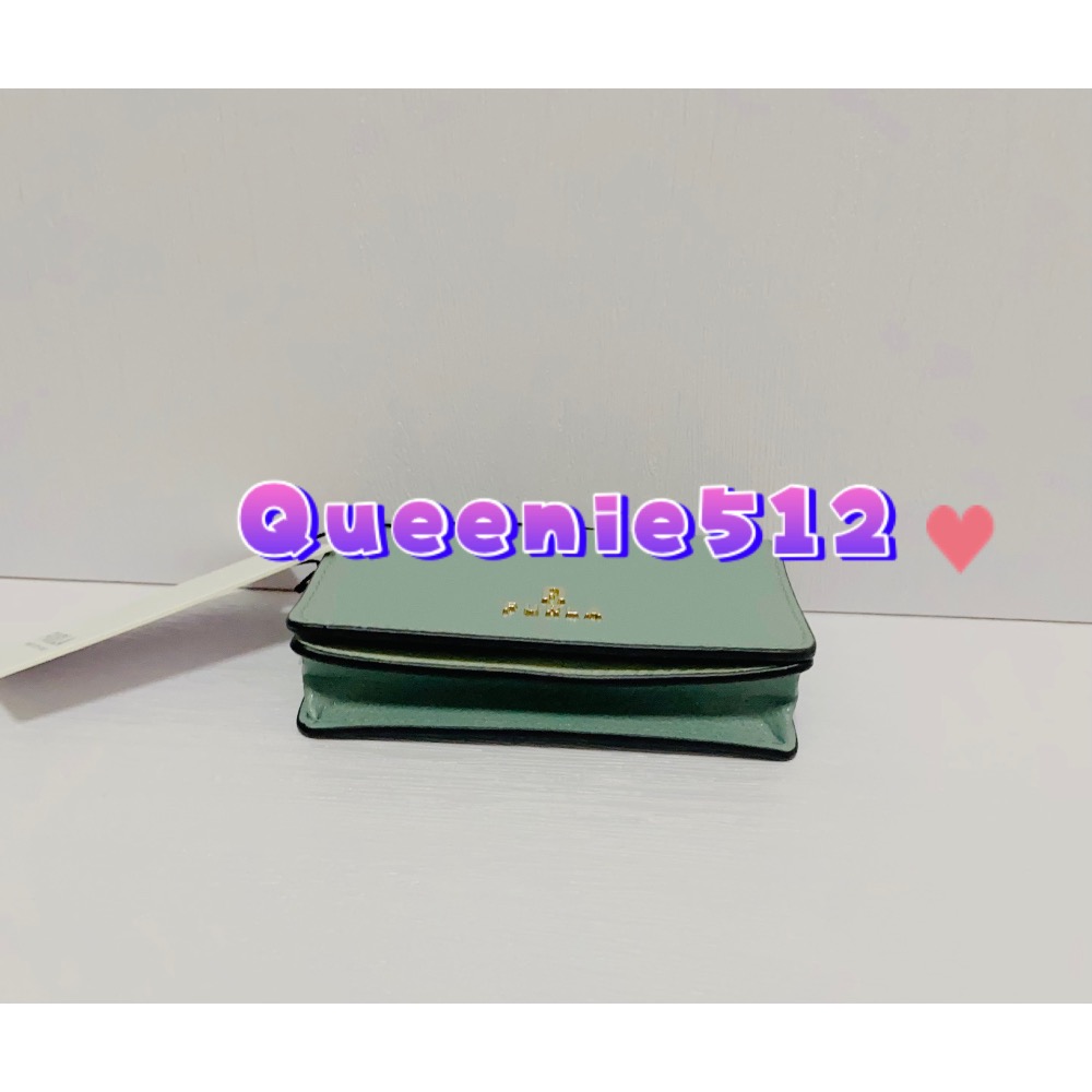 Furla Camelia字母Logo拼色防刮牛皮3卡釦式對折卡包 卡夾-細節圖4