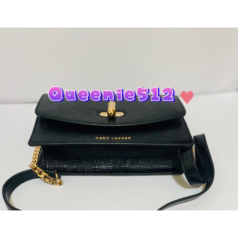 Marc Jacobs The turnlock漆皮轉釦翻蓋肩斜背鍊包-細節圖3