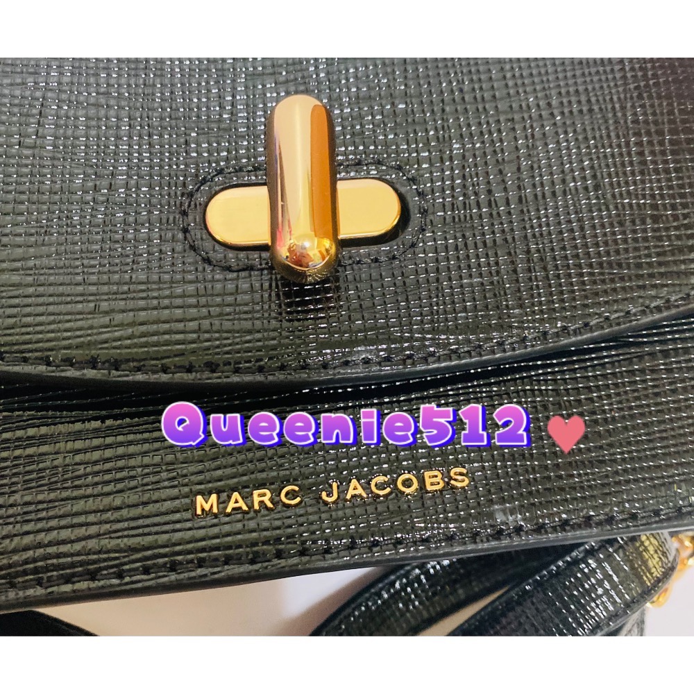 Marc Jacobs The turnlock漆皮轉釦翻蓋肩斜背鍊包-細節圖4