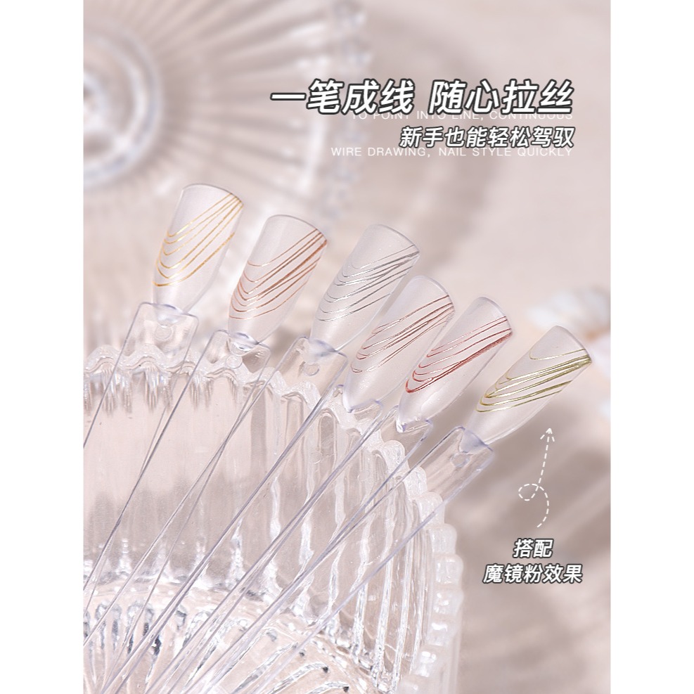 【奕妃美甲🤎台灣現貨+發票🧾】Monja半固態拉絲膠-透明方瓶8g #2323-2 #美甲功能膠-細節圖6