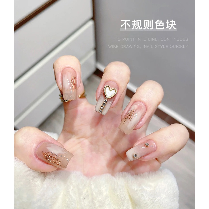 【奕妃美甲🤎台灣現貨+發票🧾】Monja半固態拉絲膠-透明方瓶8g #2323-2 #美甲功能膠-細節圖8