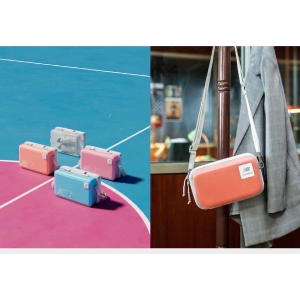 《全新》［現貨］Samsonite X New Balance 透明反轉 硬盒斜肩包-細節圖5