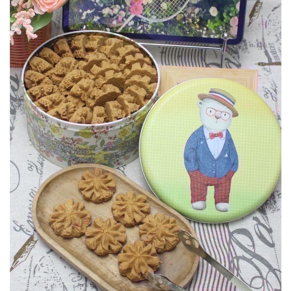 「預購，4/20出貨」香港🇭🇰珍妮聰明小熊餅乾<全品項> 四味奶油曲奇 牛油曲奇 咖啡曲奇 脆牛油曲奇 燕麥曲奇-細節圖6