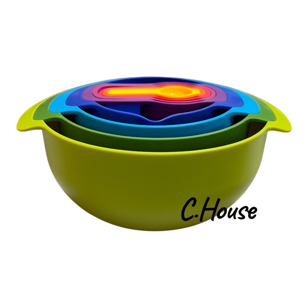 Joseph Joseph Nest系列多功能攪拌量測盆9件組 《繽紛色》-細節圖2