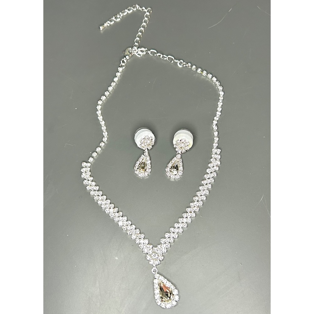 二手項鍊+耳環（鍍銀）-細節圖5