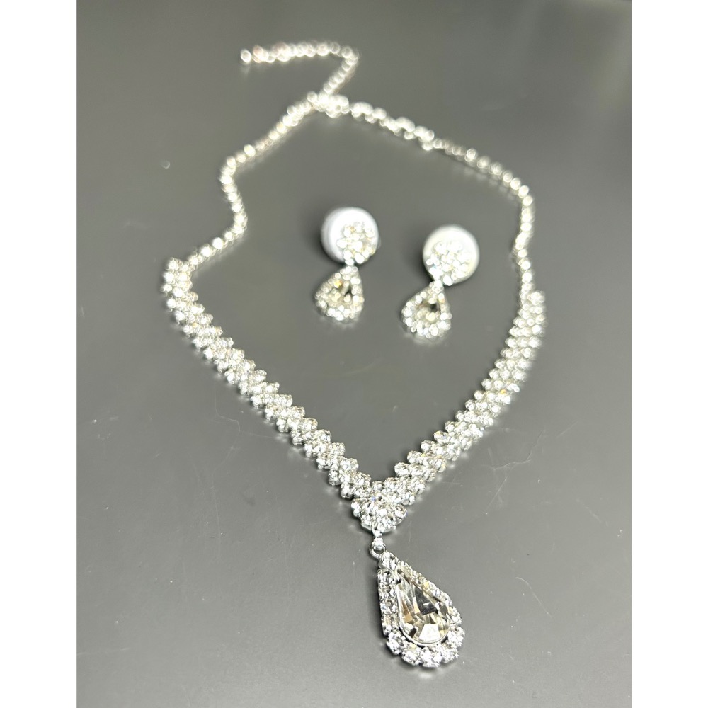 二手項鍊+耳環（鍍銀）-細節圖6