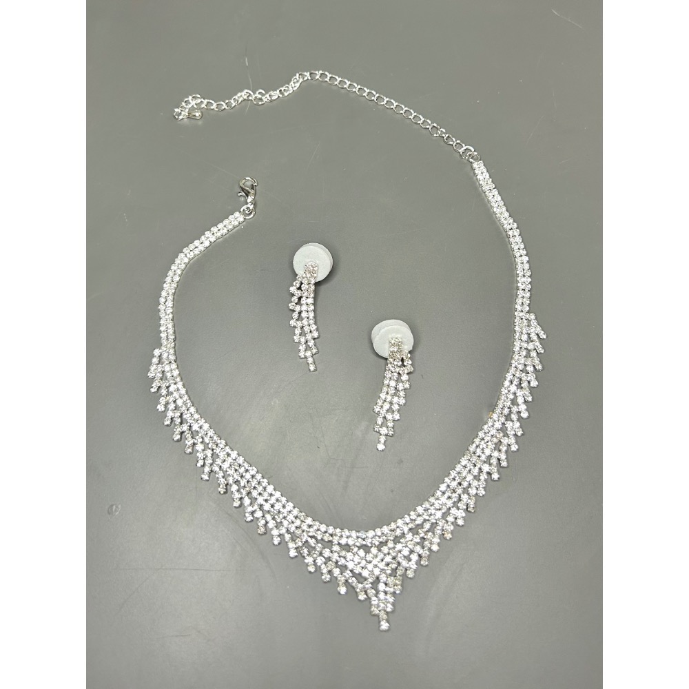 二手項鍊+耳環（鍍銀）-細節圖8