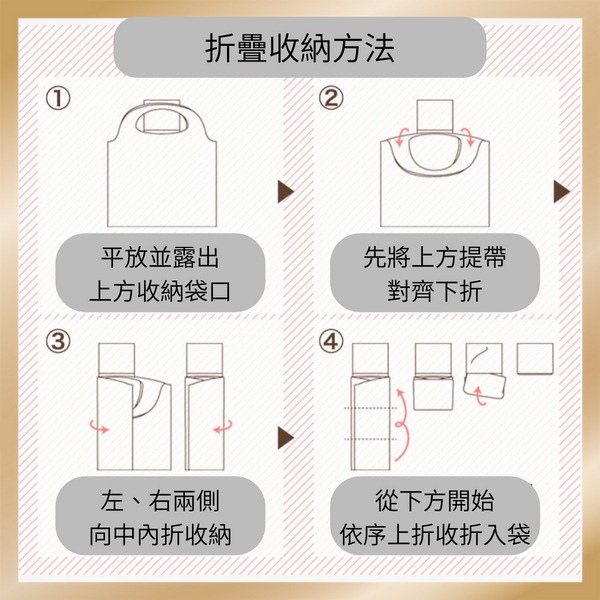 日本PRAIRIE DOG - DESINERS JAPAN系列2 WAY折疊購物袋-細節圖7