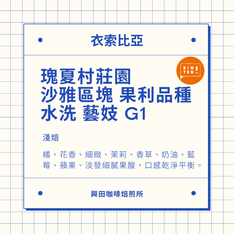 綠標批次 藝伎村莊園 沙雅區塊 果利品種 水洗藝妓 半磅裝2包
