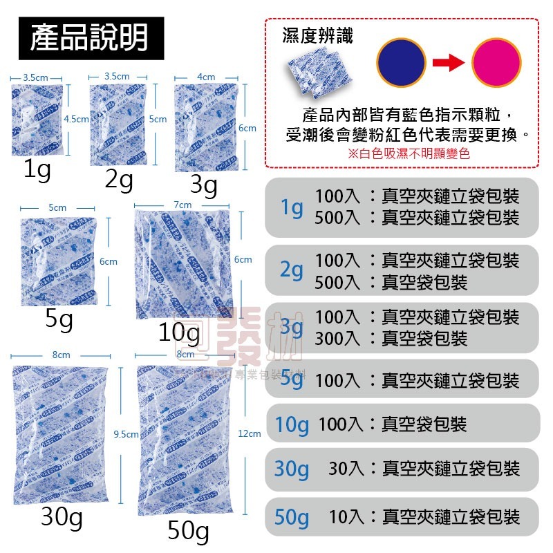 [含稅附發票]大包裝食品乾燥劑 1克 2克 3克 5克 10克 50克 食品級矽膠 乾燥包 防潮包 水玻璃乾燥劑 包發材-細節圖2