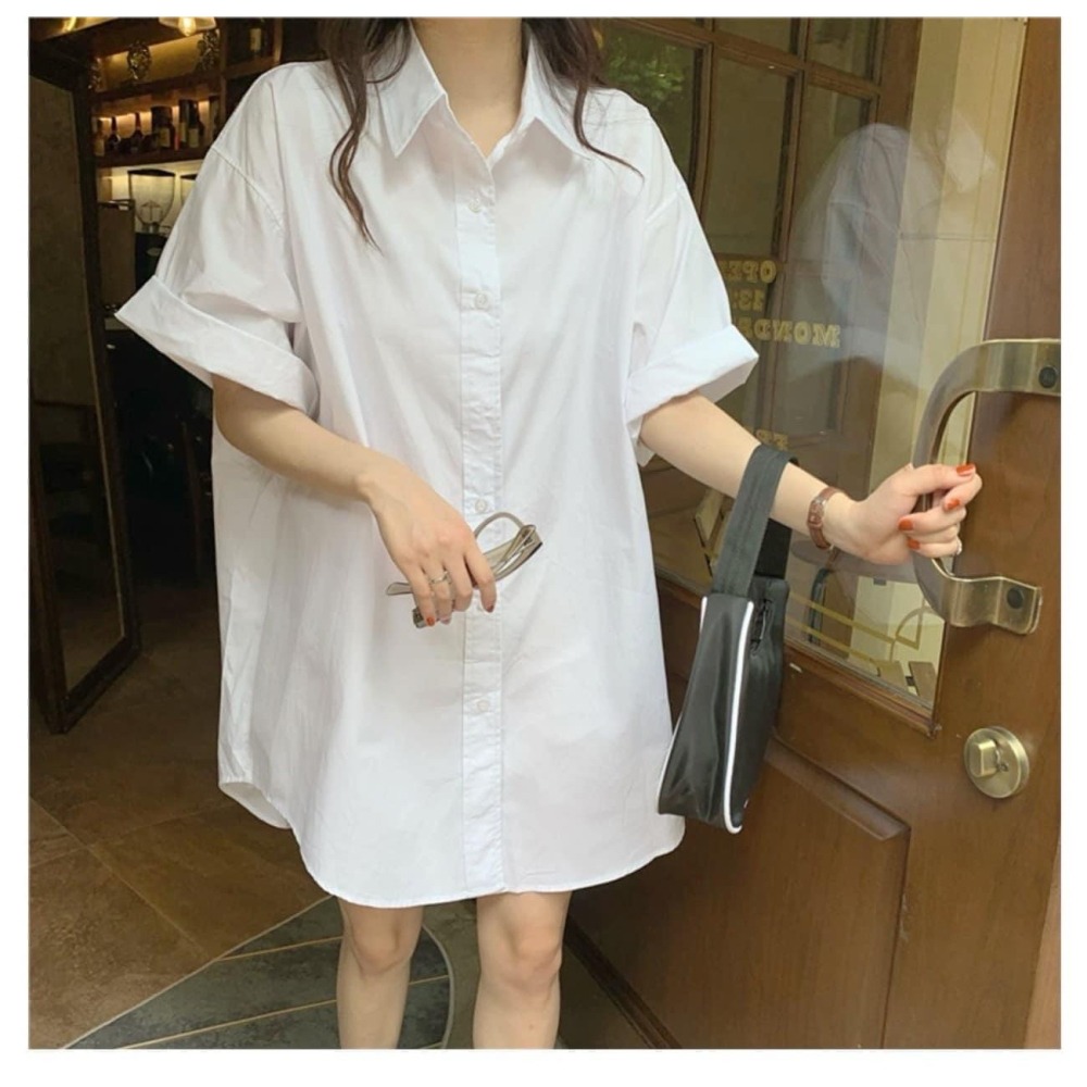 0503【預購】簡約感寬鬆短袖襯衫-細節圖5