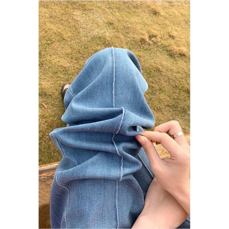 ☆現貨☆-8度天絲顯瘦直筒牛仔褲-細節圖3