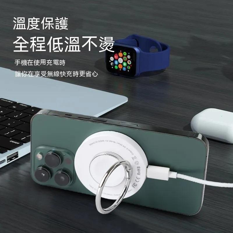 MAGSAFE 指環 手機支架 追劇神器 磁吸支架 apple watch 充電 磁吸充電 懶人支架 手機架 指尖陀螺-細節圖6