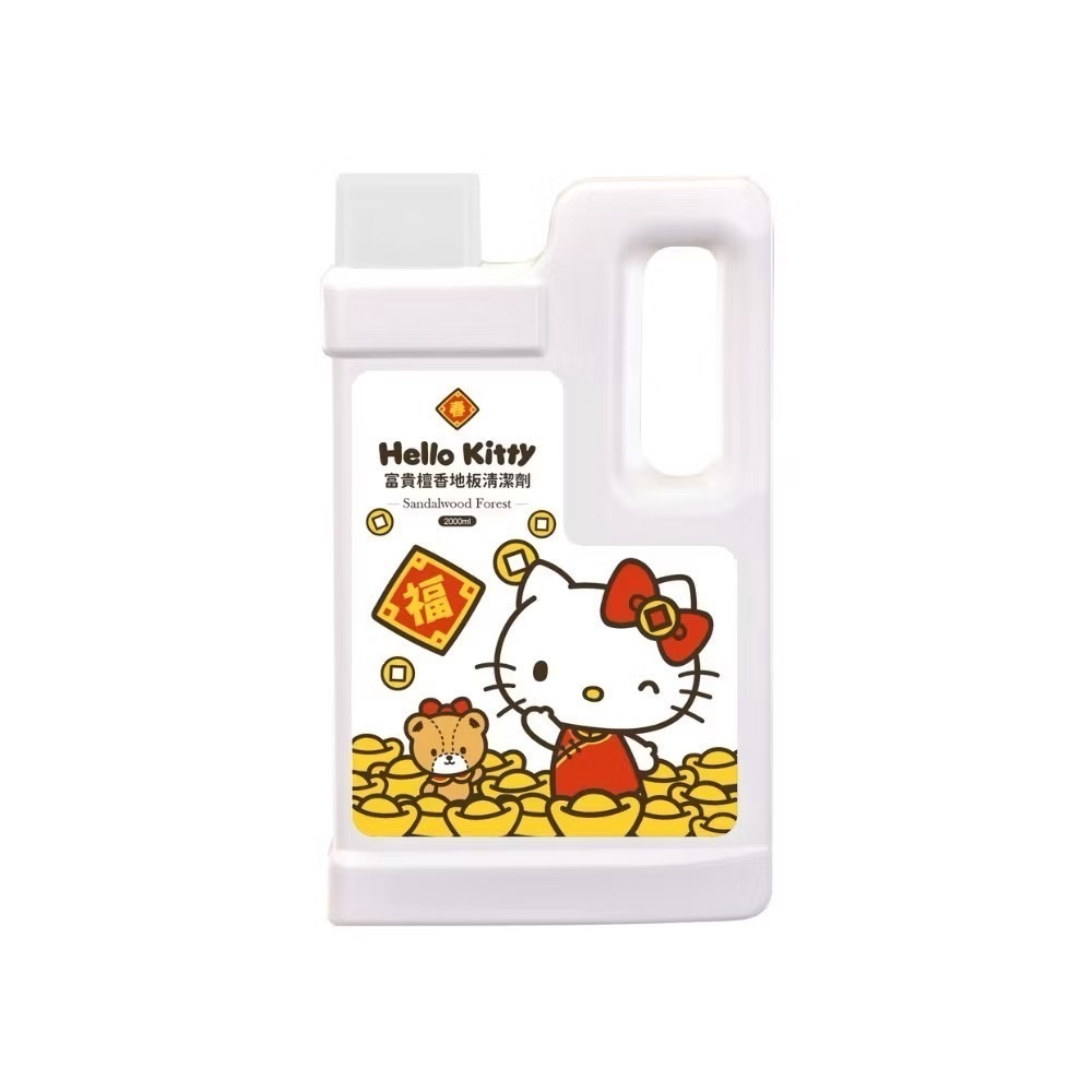 【🇹🇼台灣製造】【Hello Kitty】富貴檀香地板清潔劑2000ml-細節圖4