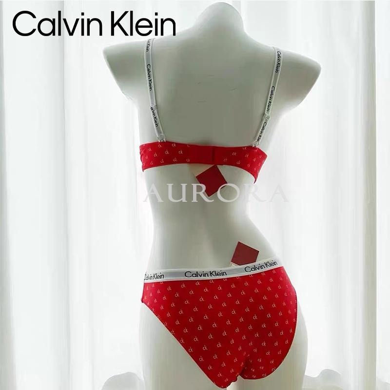 💕Aurora 美國代購💕 Calvin Klein CK新款鋼圈內衣 滿印logo 性感內衣 聚攏型上托收副乳內衣套裝-細節圖7