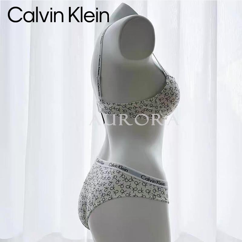 💕Aurora 美國代購💕 Calvin Klein CK新款鋼圈內衣 滿印logo 性感內衣 聚攏型上托收副乳內衣套裝-細節圖8