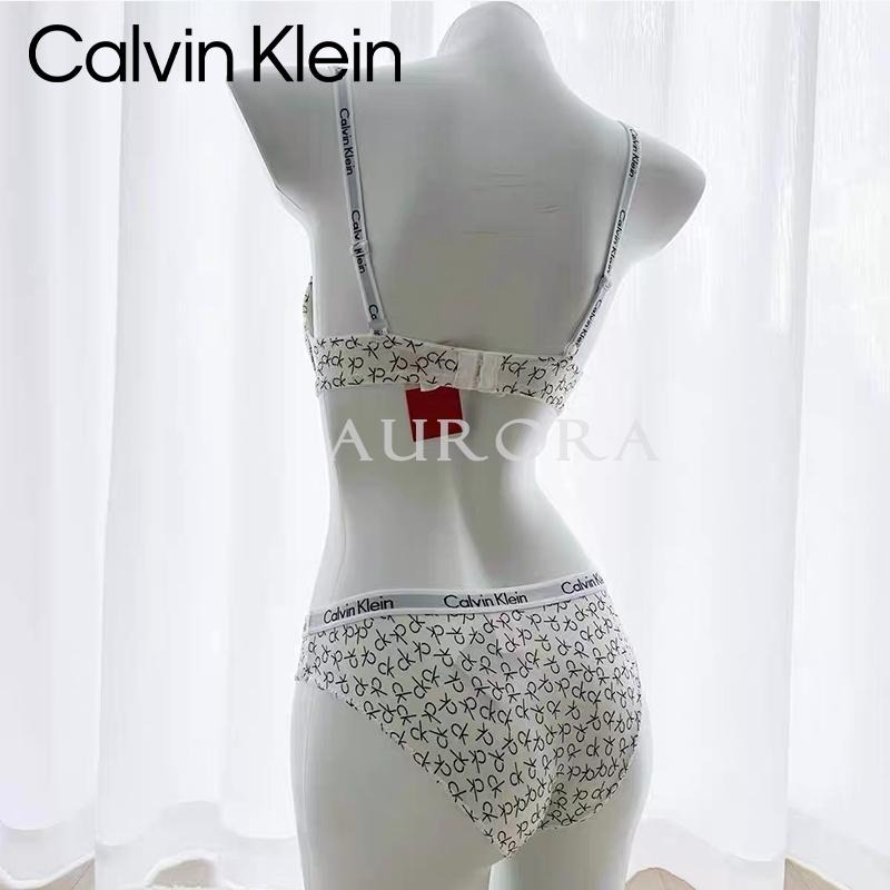 💕Aurora 美國代購💕 Calvin Klein CK新款鋼圈內衣 滿印logo 性感內衣 聚攏型上托收副乳內衣套裝-細節圖9