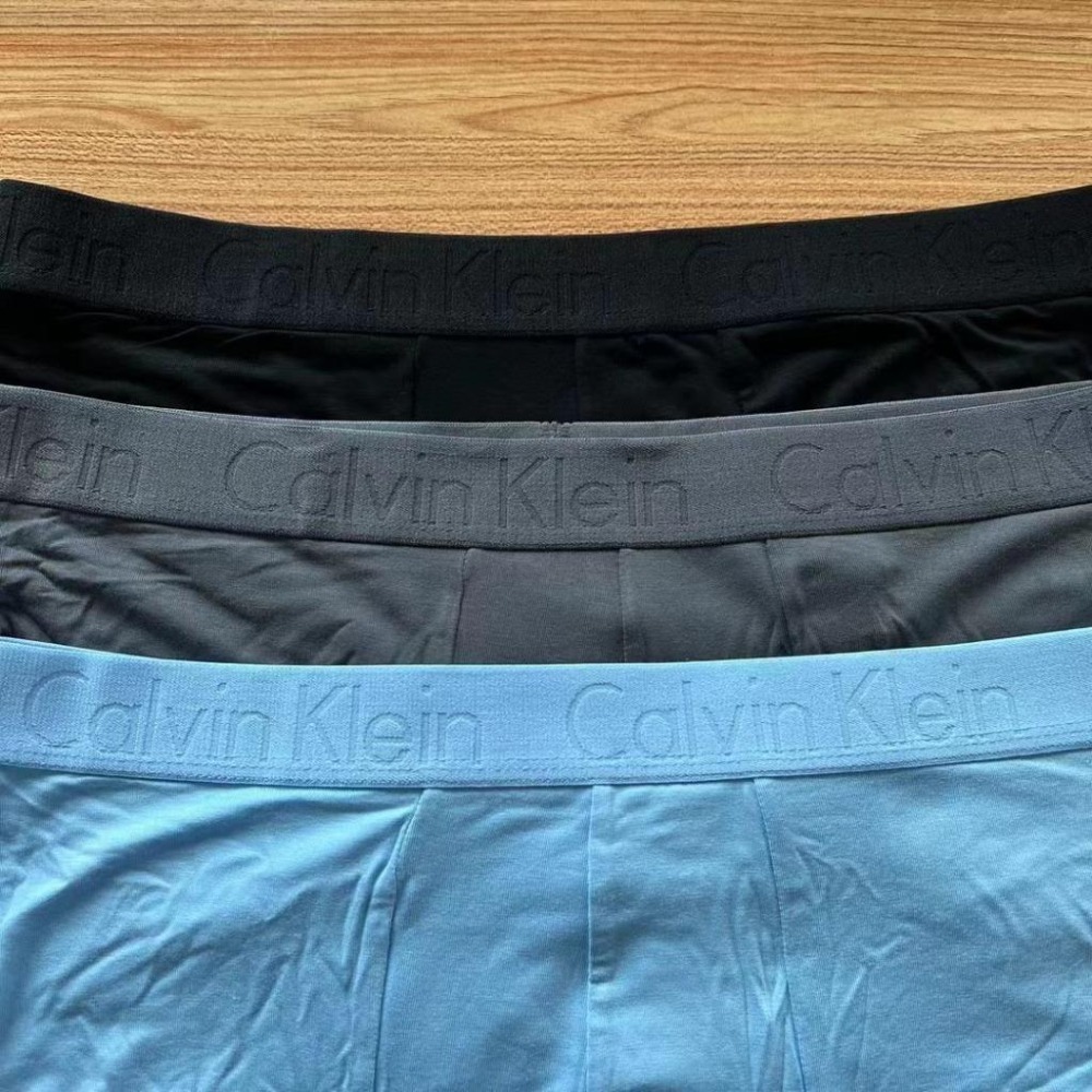 Aurora 購物分享💕Calvin Klein 新款天絲棉男士內褲 四角褲 平角內褲 牛皮紙盒裝三件組-細節圖6