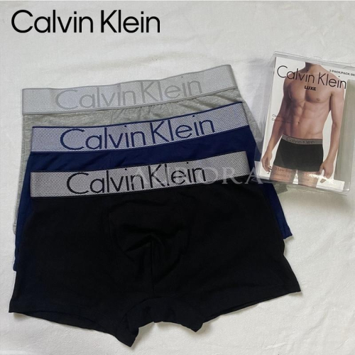 Aurora 美國代購 Calvin Klein CK 網帶男士內褲 四角內褲 男生內褲 平口 3件/盒