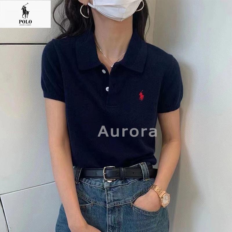 💕Aurora 美國代購💕拉夫.勞倫 Ralph Lauren 經典戰馬logo 刺綉 羊絨針織 polo衫 翻領短袖-細節圖6