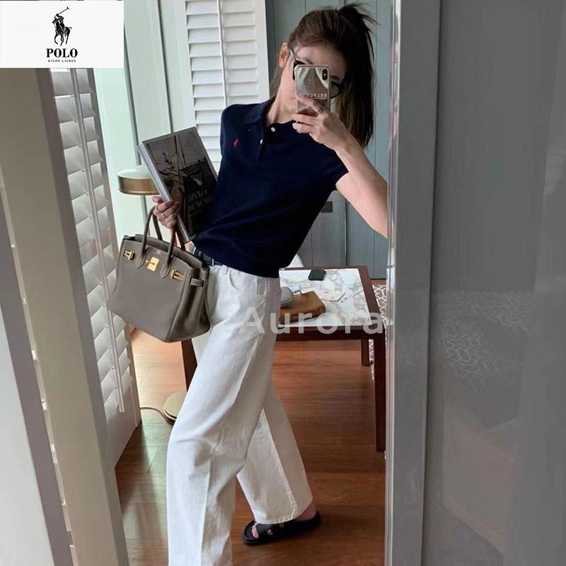 💕Aurora 美國代購💕拉夫.勞倫 Ralph Lauren 經典戰馬logo 刺綉 羊絨針織 polo衫 翻領短袖-細節圖7