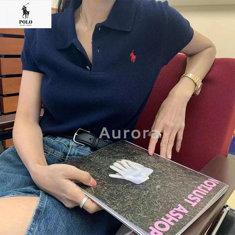 💕Aurora 美國代購💕拉夫.勞倫 Ralph Lauren 經典戰馬logo 刺綉 羊絨針織 polo衫 翻領短袖-細節圖8