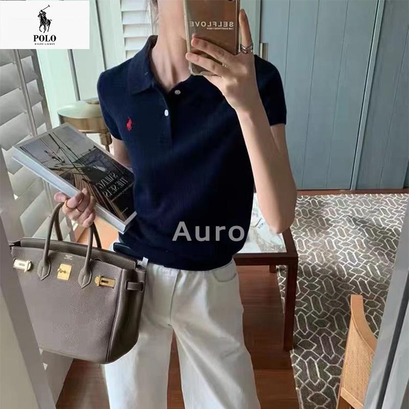💕Aurora 美國代購💕拉夫.勞倫 Ralph Lauren 經典戰馬logo 刺綉 羊絨針織 polo衫 翻領短袖-細節圖9