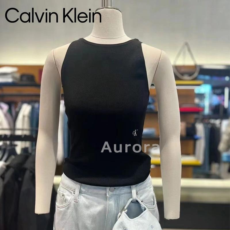 💕Aurora 美國代購💕 Calvin Klein 新款性感 露背 抽繩背心 吊帶針織衫 結構背心-細節圖2