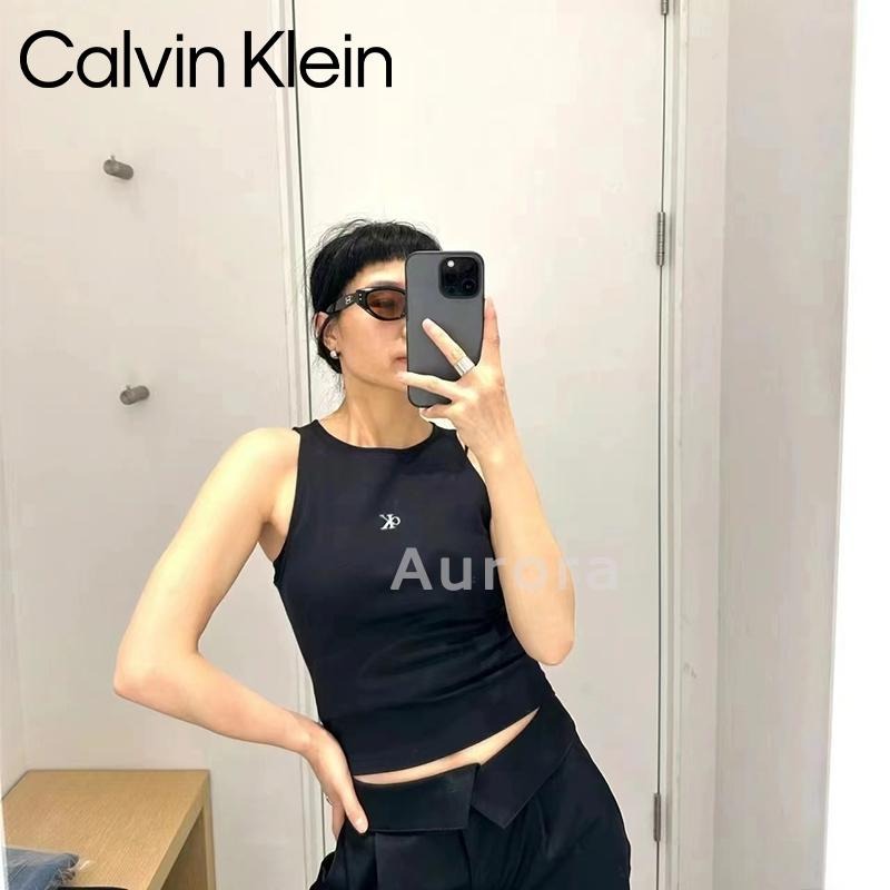 💕Aurora 美國代購💕 Calvin Klein 新款性感 露背 抽繩背心 吊帶針織衫 結構背心-細節圖5