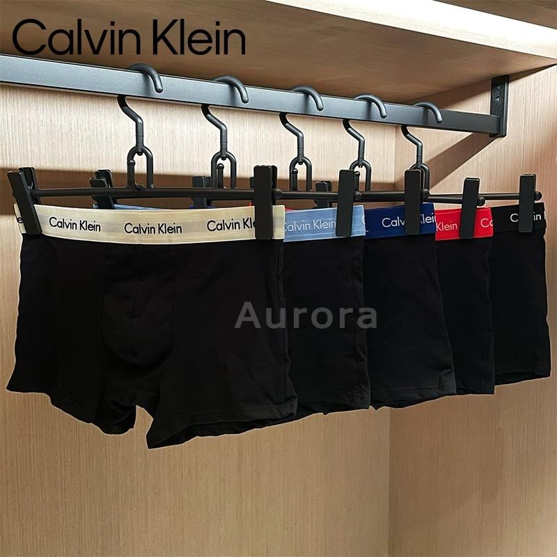Aurora 購物分享💕 Calvin Klein 男士內褲 經典循環logo提花 平口內褲 四角褲 5色/組盒裝-細節圖4