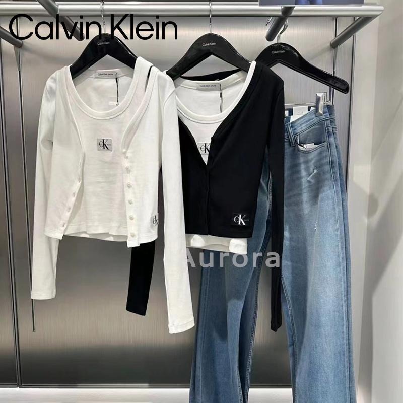 💕Aurora 美國代購💕 Calvin Klein  新款美式辣妹 背心 短款修身 顯瘦 無袖上衣-細節圖7