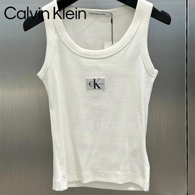 💕Aurora 美國代購💕 Calvin Klein  新款美式辣妹 背心 短款修身 顯瘦 無袖上衣-細節圖8