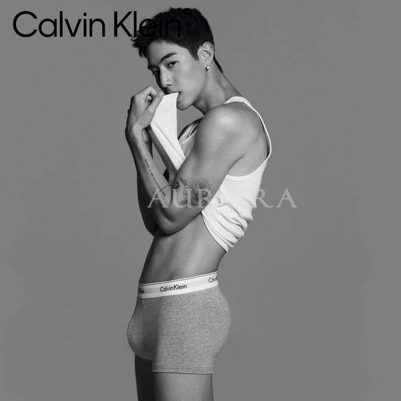 Aurora 購物分享💕 Calvin Klein CK引力帶系列 男士純棉平角低腰內褲 男士底褲 簡約舒適/3件組裝-細節圖5