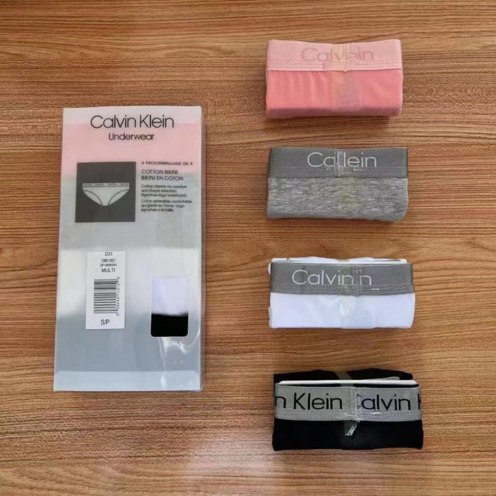 Aurora 購物分享💕 Calvin Klein 新款女士純棉三角內褲 白盒4件裝-細節圖2