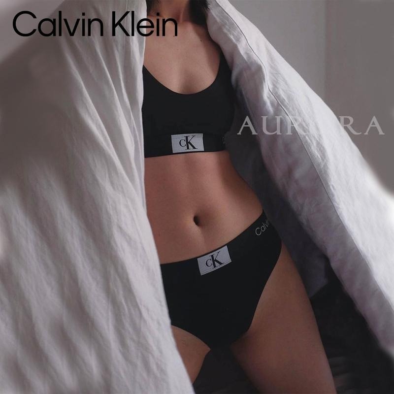 Aurora 購物分享💕 Calvin Klein CK 1996 薄墊 內衣 細帶 背心 灰 黑 無鋼圈胸罩 內褲-細節圖2